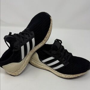 Adidas Ultra Boost Kids Black and White Sneakers size 3.5 Shoes